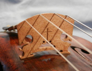 German Klotz style transitional violin bridge